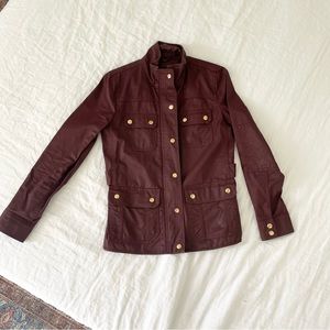 Maroon j crew jacket